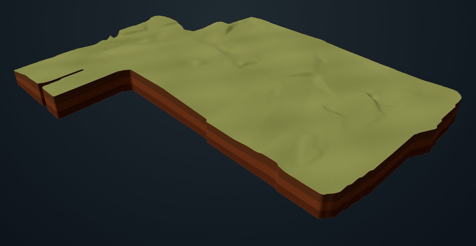 3D model of the existing ground