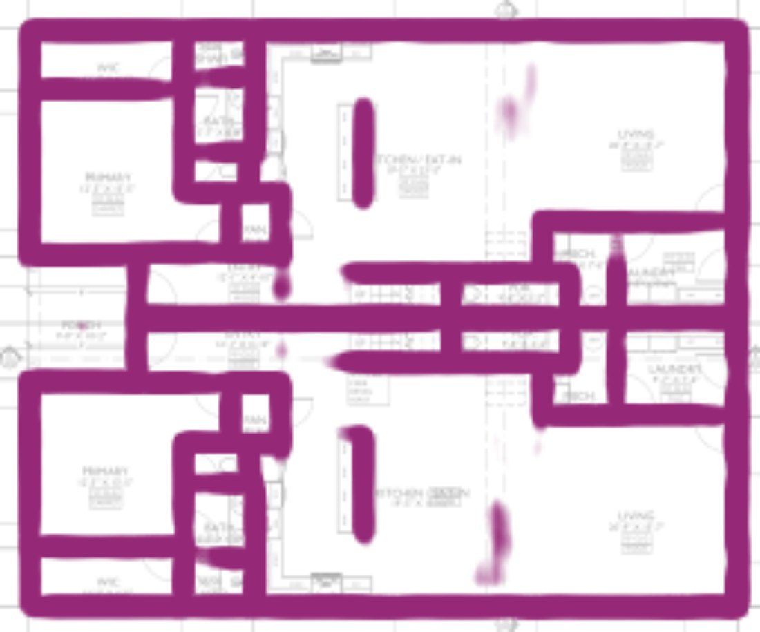 (b) RoomNet wall field
